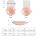 AAVVDGOR Women's Strapless Sticky Bra Self Adhesive Silicone Invisible Bras Reusable Adhesive Backless Sticky Backless Bras Black