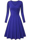 Cocktail Dress, Laksmi Women's Long Sleeve High Fashion Cocktail Dress for Autumn Royal Blue Medium