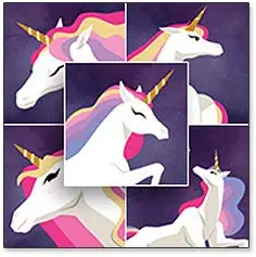 70 Personalized Waterproof Labels for Clothing (Space Unicorns Theme) - No-Sew - Laundry Safe - Stick-on