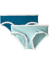 Paquete de 2 bragas de algodón orgánico Cheeky Hipster de Pact para mujer