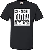 Go All Out Screenprinting Adult Straight Outta Tilted Towers T-Shirt