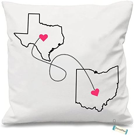 long distance relationship pillow case