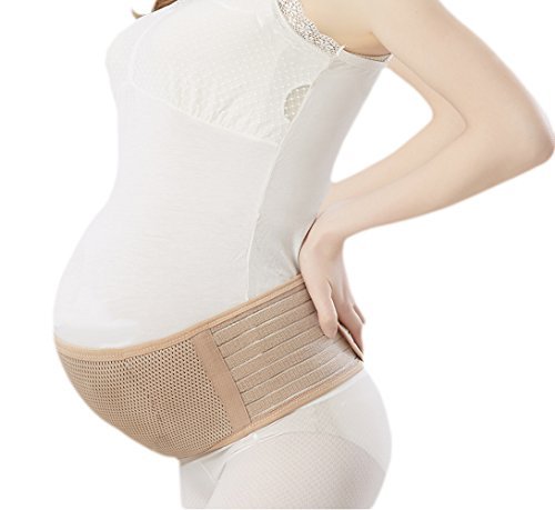 Maternity Belt Comfortable Adjustable Elastic Maternity Band Pregnancy Support Belt (Nude, one size)
