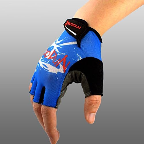 Mens Riding Gloves Ultra Light Breathable Lycra Anti-Slip Shock Absorbing Silica Gel Grip Mountain Road Half Finger Cycling Gloves