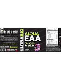 NutraBio Alpha EAA (Grape Berry Crush) – All-Day Recovery, Focus, and Hydration Supplement