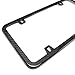 Genuine Real Carbon Fiber Finish 4 Holes Slim License Plate Frame UV Resistant Glossy Finish