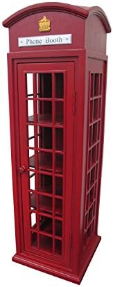 Mahogany Wooden London Mini Telephone Display Storage Case