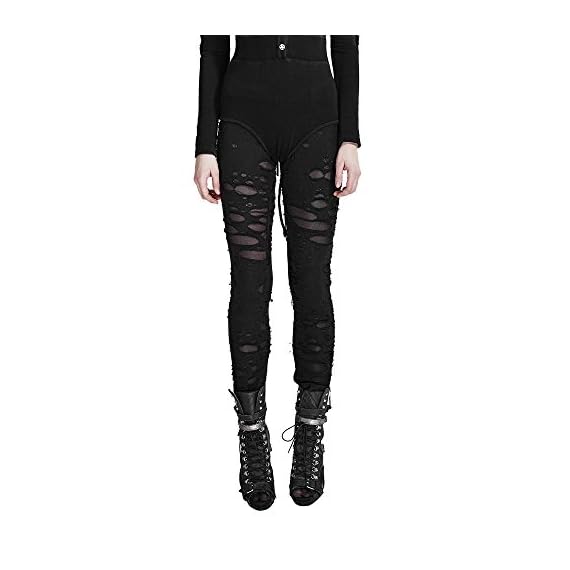 PUNKRAVE-Women-Sexy-Ripped-Leggings-Stretchy-Gothic-Pants-Broken-Mesh-Trousers-Black2XL