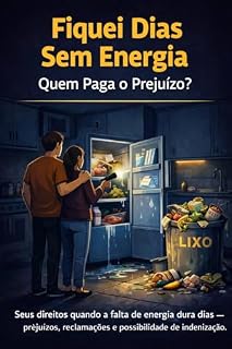 Livro Fiquei Dias Sem Energia - Quem Paga o Prejuízo: Seus direitos quando a falta de energia dura dias - prejuízos, reclamações e possibilidade de indenização.