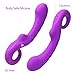 IMO Vibrating Power Wand Massager - Waterproof & Rechargeable G-Spot Vibrator - 3 Powerful Motors & 10 Stimulation Modes - Body Safe Silicone - Best for Women or Couples (Purple)