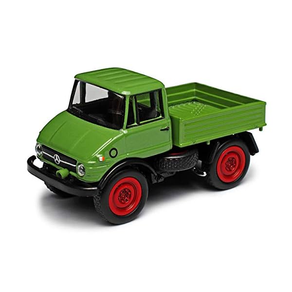 Mercedes-Benz Unimog Pritsche U406 Hell Grün 1977 LKW Truck H0 1/87 Schuco Modell Auto Modell Auto – Bild 3