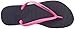 Havaianas Women's Slim Logo Pop Up Multicolored Flip-Flop Sandal, Navy Blue/Pink, 9/10 M US