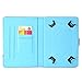 LittleMax 7 Inch Case, Lightweight Flip Folio Protective Cover PU Leather with Pencil Holder for All 7 Inch Pad or Phone - Ocean