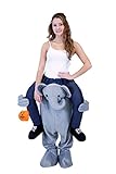 Costume Agent Men's Piggyback Elephant Ride-On Costume, Elephant, Teen