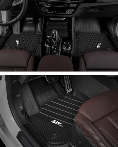 3W Car Mats for BMW X3 G01 2018-2024/X4 G02 2018-2024/iX3 G01 2021-2025 Waterproof Anti-Slip Mat Set Fits BMW X3 X4 iX3 TPE Car Mats