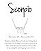 Cyberny Scorpio Necklace for Women, 18