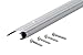 M-D Building Products 08904 1-3/4 in. x 1/2 in. x 36 in. Silver Aluminum and Vinyl Mini Low-Profile Outswing Door Threshold