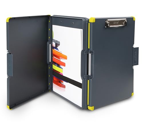 Dexas Duo Clipcase Dual Sided Storage Case and Organizer, Yellow,25.4 x 33.02 x 5.72 cm; 740 Grams