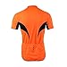 ARSUXEO Men's Slim Fit Cycling Jersey Short Sleeves Bike Bicycle MTB Shirt Orange Size Large