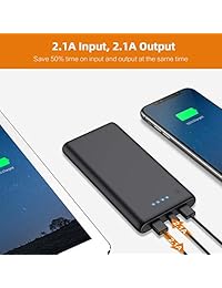 Portable Charger Power Bank 25800mAh Huge Capacity External Battery Pack Dual Output Port with LED Status Indicator Phone Charger for iPhone, Samsung Galaxy, Android Phone,Tablet and More (Black)