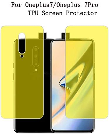 Distinct® HD Clear Full Coverage Front & Back TPU Screen Protector Compatible with OnePlus 7