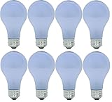 GE Lighting 48688 60-Watt A19 Reveal Bulbs, 8-Pack
