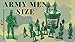 Well Pack Box Green Bucket of 24 Giant Army Men Tall Action Figures Soldiers Perfect for Sandbox Bathtub Party