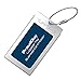Luggage Tag Business Card Holder TUFFTAAG Single Travel ID Bag Tag - Silver