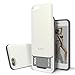 DesignSkin iPhone XR Sliding Card Holder Case, Extreme Heavy Duty Triple Layer Bumper Protection Wallet Cover with Storage Slot Slider for Apple iPhoneXR (White)