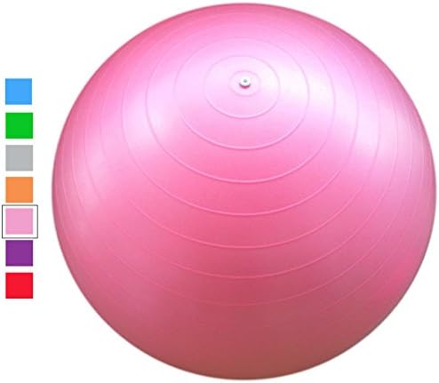 Acefit Anti-burst-and-slip Resistant Fitness Balance Exercise and Stability Ball with Pump Yoga Ball