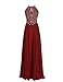 Dressystar Sparkling Straps Formal Gowns Beading Prom Evening Dresses Backless