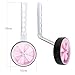 DRBIKE Adjustable Training Wheels for 12 14 16 18 20 Inch Kids Bike Universal Kids Bicycle Stabilizer Support Rear Wheel Pink