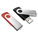JOIOT 32GB USB 3.0 Flash Drive 2 Pack Thumb Drive High Speed 32gb Memory Stick Pendrive Fold Storage Keychain Jump Drive Zip Drive（Black&Red）