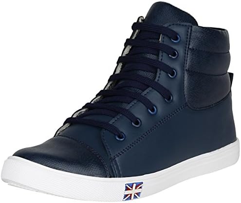 Koxko Rocking Men's Faux Leather Half Ankle Boot Lace-Ups