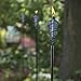 OETUIOW Tiki Brand 64-inch Swirl Metal Tiki Torch with Blue Bubble Glass Head