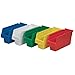 Akro-Mils 30088 ShelfMax Plastic Nesting Shelf Bin Box, 18-Inch L by 8-Inch W by 6-Inch H, Blue, Case of 8