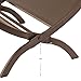 Panacea Colonial Compact Foldable Open Top Powder-Coated Steel Oak Leaf Design Log Bin with Pan for Firewood Organization, Brown