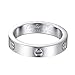 Z.RACLE 4mm Love Rings for women with Screw Design Best Gifts for love Sliver - 7
