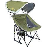GCI Outdoor Pod Rocker Collapsible Rocking Chair with SunShade