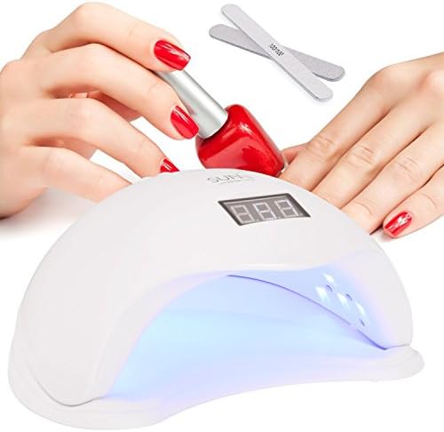 GuTe Nail Dryer Lamp,48W LED UV Light Quick Curing for UV Gel Builder&amp;LED Gel Polish