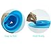 Silicon Suction Placemat and Plate for Kids, Toddlers, Children, and Babies. Perfect for feeding in a highchair, BPA Free, Built in Bowl (Blue)