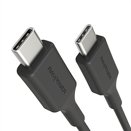 RAVPower Fast Charging Type C Cable, USB C To USB C Charging and Data Transfer Cable, Rapid 3.0A Charging, 480Mb/s Data Transfer, 6ft Cord for the New MacBook and All USB Type C Devices RAVPower Fast Charging Type C Cable, USB C To USB C Charging and Data Transfer Cable, Rapid 3.0A Charging, 480Mb/s Data Transfer, 6ft Cord for the New MacBook and All USB Type C Devices