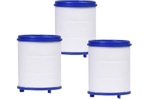 SMILE ANGEL Water Filtration and Dechlorination Filter Element Double Filter Element PP Cotton and Calcium Sulfite Ball Double Filtration (3 Pack)