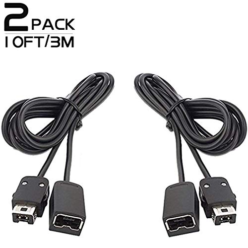 image for RunKoo NES Classic Controller Extension Cable 3M/10ft (2-Pack) Wiiu Co