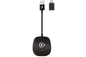 HOLEPLUS THT02 Wireless CarPlay Adapter, Supports Netflix, YouTube, Convert OEM Wired to Wireless CarPlay, Plug & Play for 2016+ Cars Need Support Wired CarPlay with iOS 10+