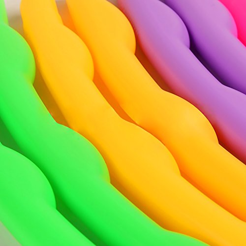 BlueSpace Kids Hula Hoop Snap Together Detachable Wave Hoop for Exercise Fitness Workout 21.65"