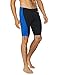 baleaf Men's Swimsuit Swim Jammers Athletic Training Swimwear Durable Team Lap Swimming Racing Competition Black/Blue Medium