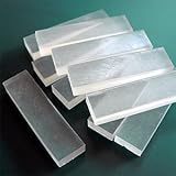 Reusable Clay Mold Making Oyumaru. Only Use Hot Water. Perfect for Short Clay Project (Single Color) - 1pkg (6pc) (Clear White)