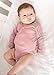 L'ovedbaby Unisex Baby 100% Organic Kimono Bodysuit (Mauve, 0-3m)