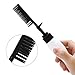 Hair Dye Bottle Comb Salon Applicator for Hair Coloring, Highlighting, Balayage, Microbraiding & More Black